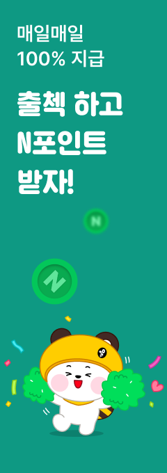 매일매일 100% 지급 출석체크하고 N포인트 받자